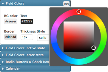 Built-in Visual Form Styler
